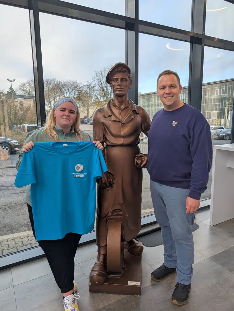 Digitaldruck Textilvereedlung Übergabe